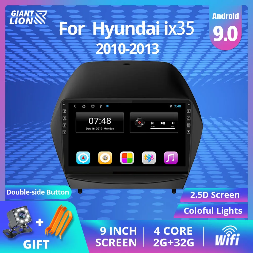 Автомагнитола для Hyundai Ix35 2010-2013 2din Android 9 0 мультимедийный видеопроигрыватель