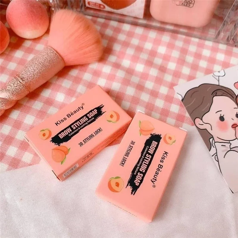 Eyebrow Styling Gel Brows Wax Sculpt Soap Waterproof Long-Lasting 3D Feathery Wild Brow Styling Easy To Wear Makeup Eyebrow