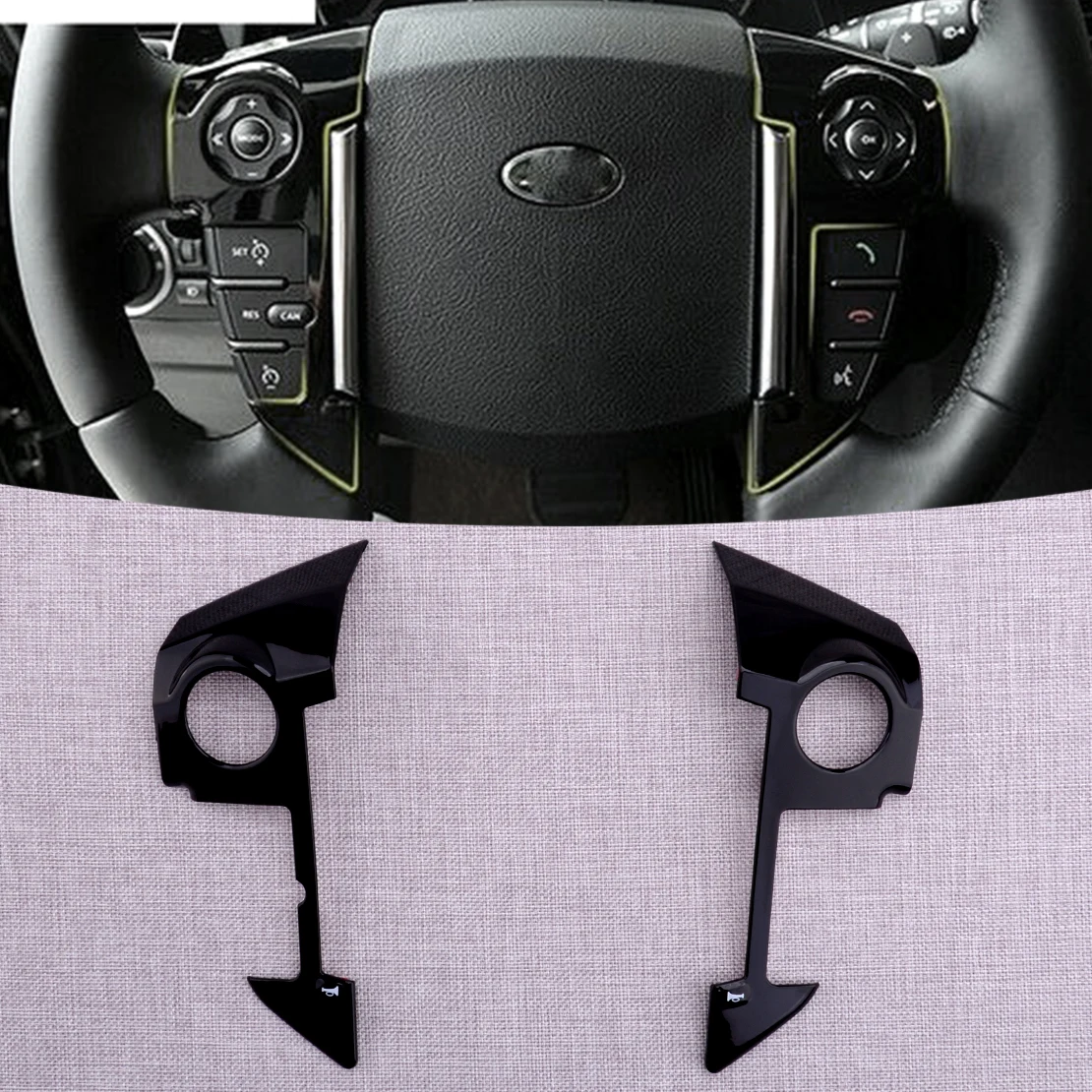 Корпус рулевого колеса CITALL 2 шт. Обшивка Рамы подходит для Land Rover Discovery 4 LR4 2009 2010 2011