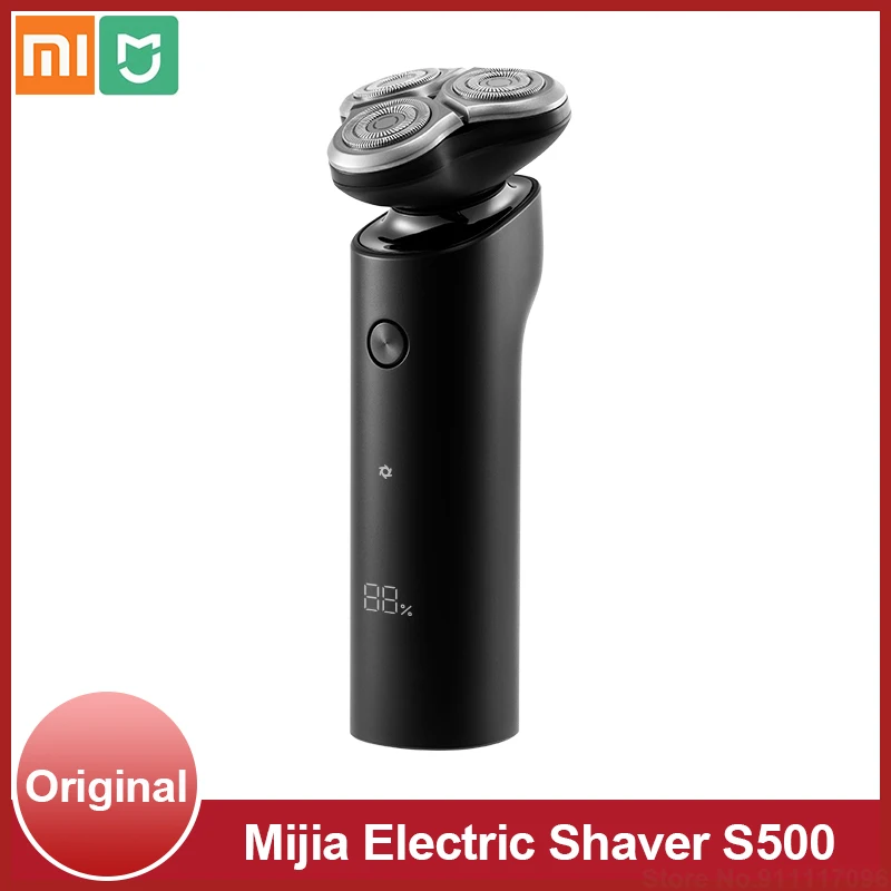شاومي Mijia ماكينة حلاقة كهربائية S500 ثلاثية الأبعاد القاطع رئيس 360 درجة العائمة نوع-C قابلة للشحن الجاف الرطب الحلاقة الجسم مقاوم للماء اللحية المتقلب