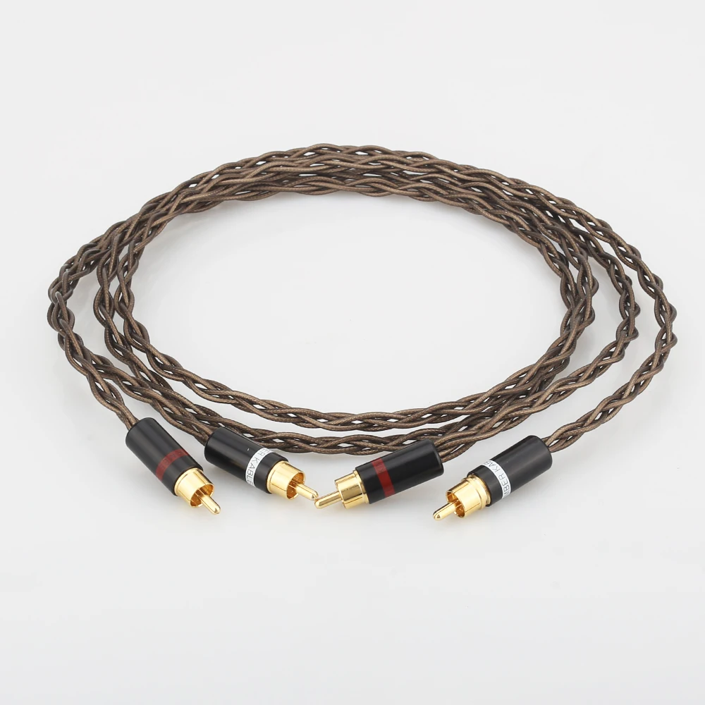 Hi-End Odin Silver Plated Signal Line Rca Interconnect Cable Rca To Rca Audio Cable Cavo Analogico Phono Cable Hifi