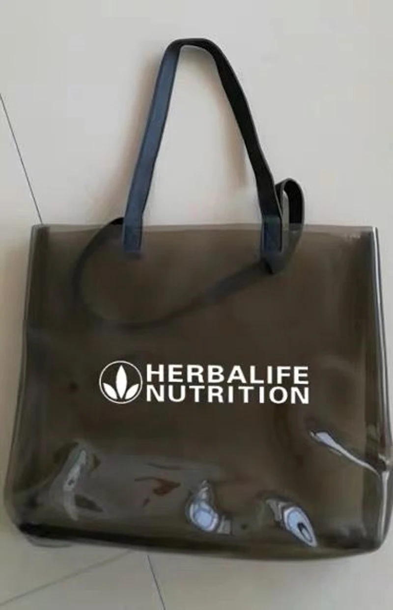 Brown Herbalife 24 прозрачный карамельный цвет подходит для ручной клади многофункциональная Дорожная сумка на плечо для женщин - Цвет: Brown