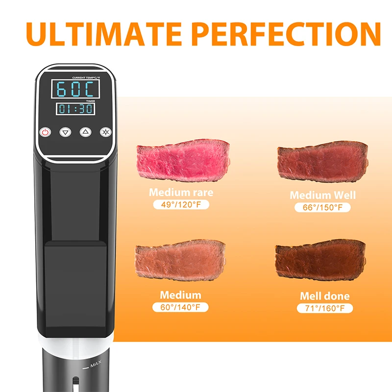 AUGIENB вакуумная Медленная Плита Sous Vide 800 Вт мощная 15л погружная циркуляционная