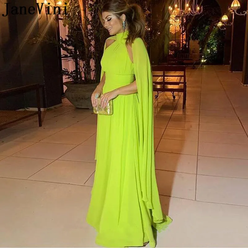 light green chiffon dress