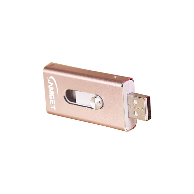 Металлический флэш-накопитель USB 128 ГБ с поддержкой технологии OTG флеш-накопитель 8 Гб оперативной памяти, 16 Гб встроенной памяти, 32 ГБ, 64 ГБ, Usb 3,0 флэш-накопитель для iPhone X/8 Plus/8 Plus/7 Plus USB флеш-накопитель