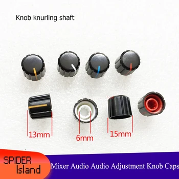 

20pcs/ lot Rotary Potentiometer Knob Cap Cover Mixer Console Volume Audio Switch Knob Knurled Shaft