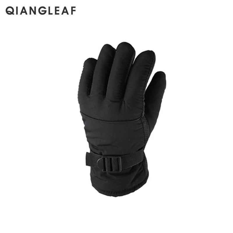

QIANGLEAF Brand Hot Men's Ski Gloves Thickened Plus Velvet Warm Cold And Windproof Non-slip Outdoor Ski Riding Gloves HD89