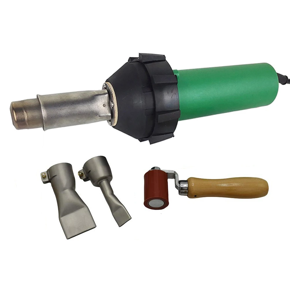 

Professional 1600W Heat Gun Kits Hot Air Blast Torch With With 20mm/40mm Flat Welding Nozzles Plastic Welder for PVC TPO Roofing