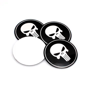 

Funny Skull Hero Car Wheel Center Hub Caps Cover Rim Sticker Emblem Badge Styling For BMW AUDI VW FORD HONDA KIA JEEP OPEL
