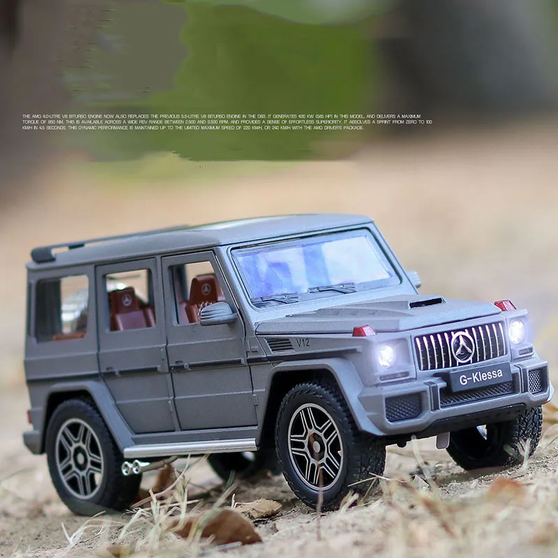 Модель автомобиля 1:24 G63 SUV автомобиль золото Diecasts& игрушечные транспортные средства из металлического сплава моделирование оттягивание автомобиля игрушки для детей Подарки для детей