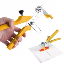 Yellow Tile Positioning Leveler Effort-Saving Push Pliers Cross Tile Locator Pliers OPP Bag