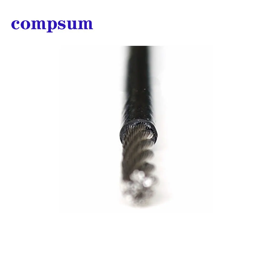 Cuerda de alambre de acero con revestimiento negro, cuerda de alambre  Flexible, tendedero de Cable suave - AliExpress