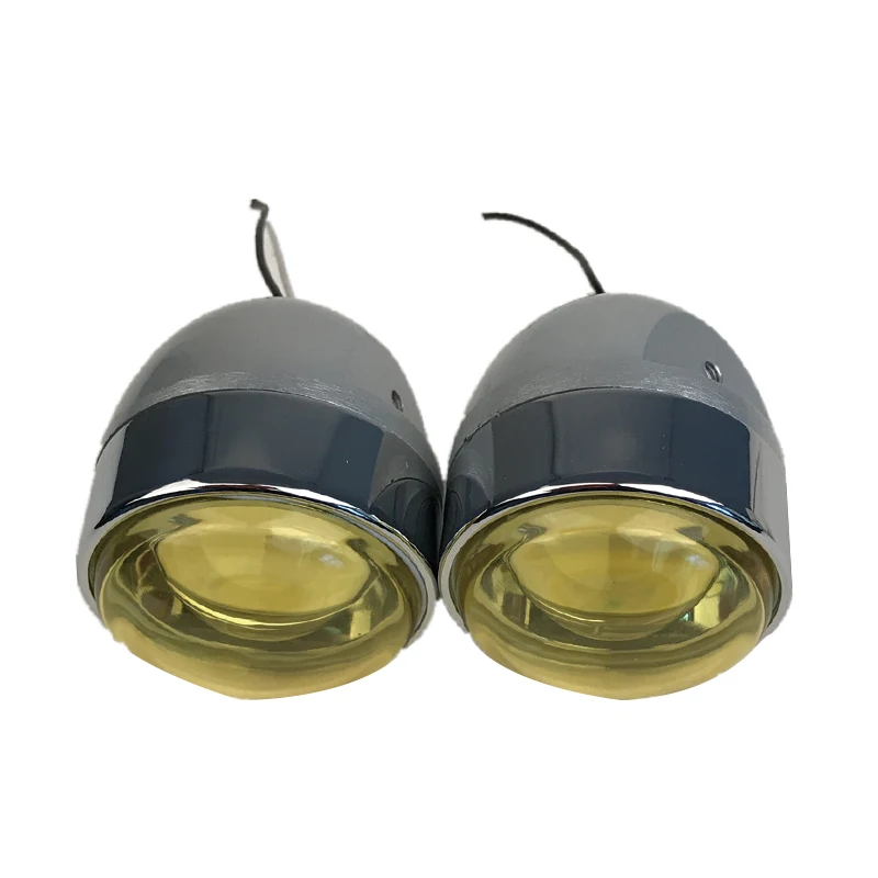 

A Pair Universal Fog Light Car Automobile Front Bumper Roof Install SUV Boat Use Crystal lamp High Quality Round shape 2 Color