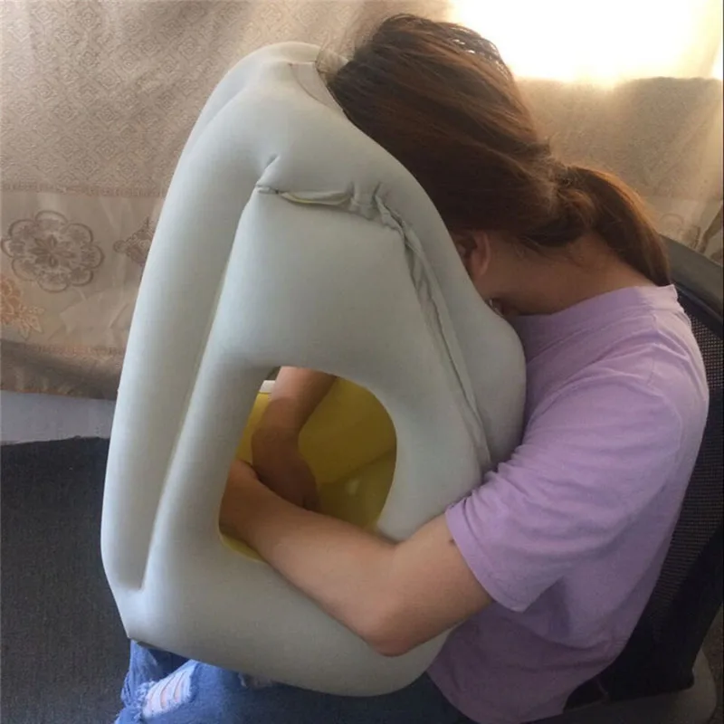Надувная подушка для путешествий воздушная подушка для путешествий портативная поддержка спины тела складная подушка для защиты шеи от ударов офисная Подушка для сна