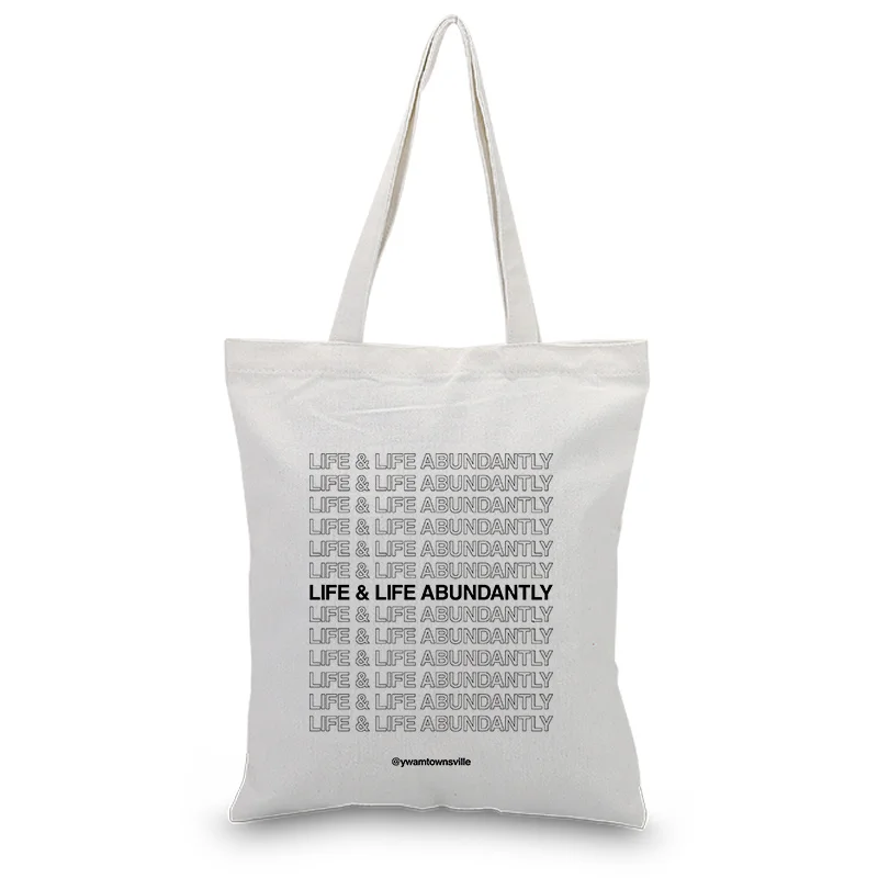 TEXT1 Текстовой печати сумки Холст Tote мешок ежедневного использования текст DIY Пользовательские печати логотипа эко многоразовые хозяйственные сумки рециркулировать - Цвет: TEXT1
