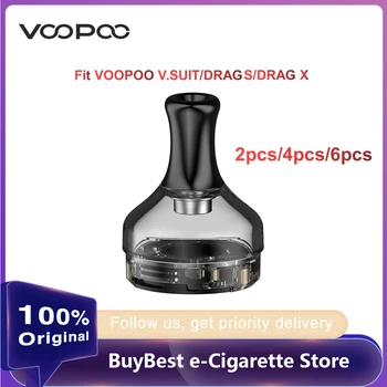 

2pcs/4pcs/6pcs Original VOOPOO PnP MTL Pod 2ml Capacity Fit PnP coils Fit VOOPOO V.SUIT Kit/VOOPOO DRAG S Kit/ VOOPOO DRAG X Kit