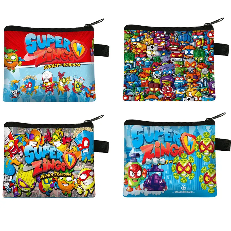 Coin Purses Wallets Game Zipper Super-Zings Children Woman Key-Bag Mini Cartoon Toy Gift