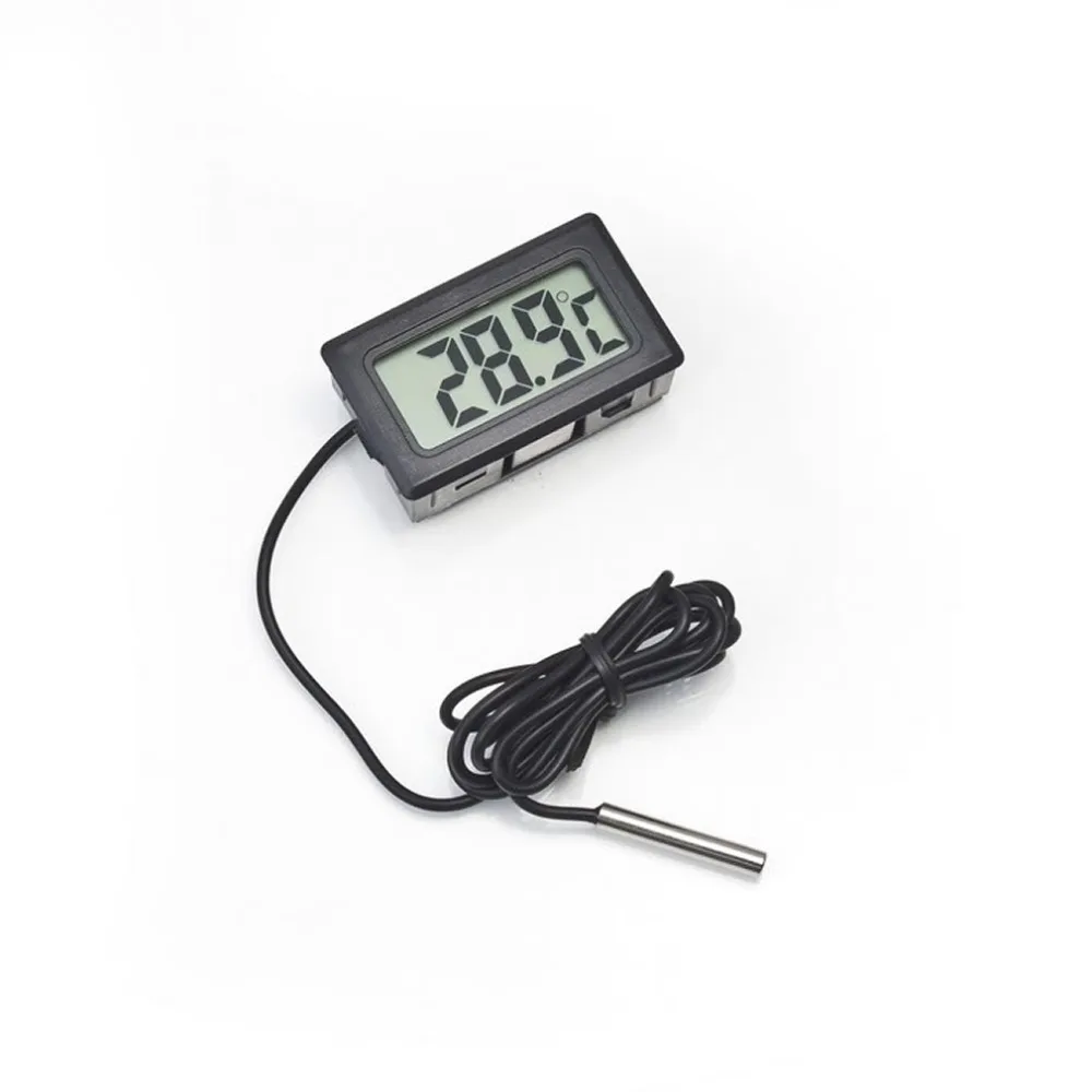 TL8009 ЖК-цифровой термометр для морозильной камеры температура-50~ 110 градусов датчик для холодильника термометр 1 м линия с LR44 кнопкой батареи