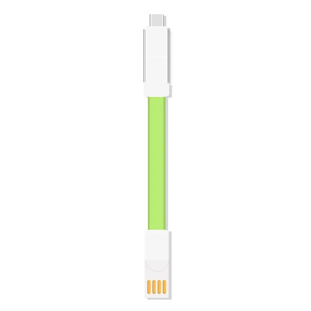Зеленый Магнитный кабель для iPhone Ligtning кабель Micro usb type C 3 в 1 брелок для быстрой зарядки USB-C type-C Магнитный кабель для зарядки телефона - Цвет: Зеленый