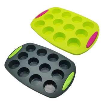 

12 Holes Silicone Cake Mold for Muffin Cup Baking Dish Cupcake Molds Bread Bakeware Form Baking Mould Cake Tool