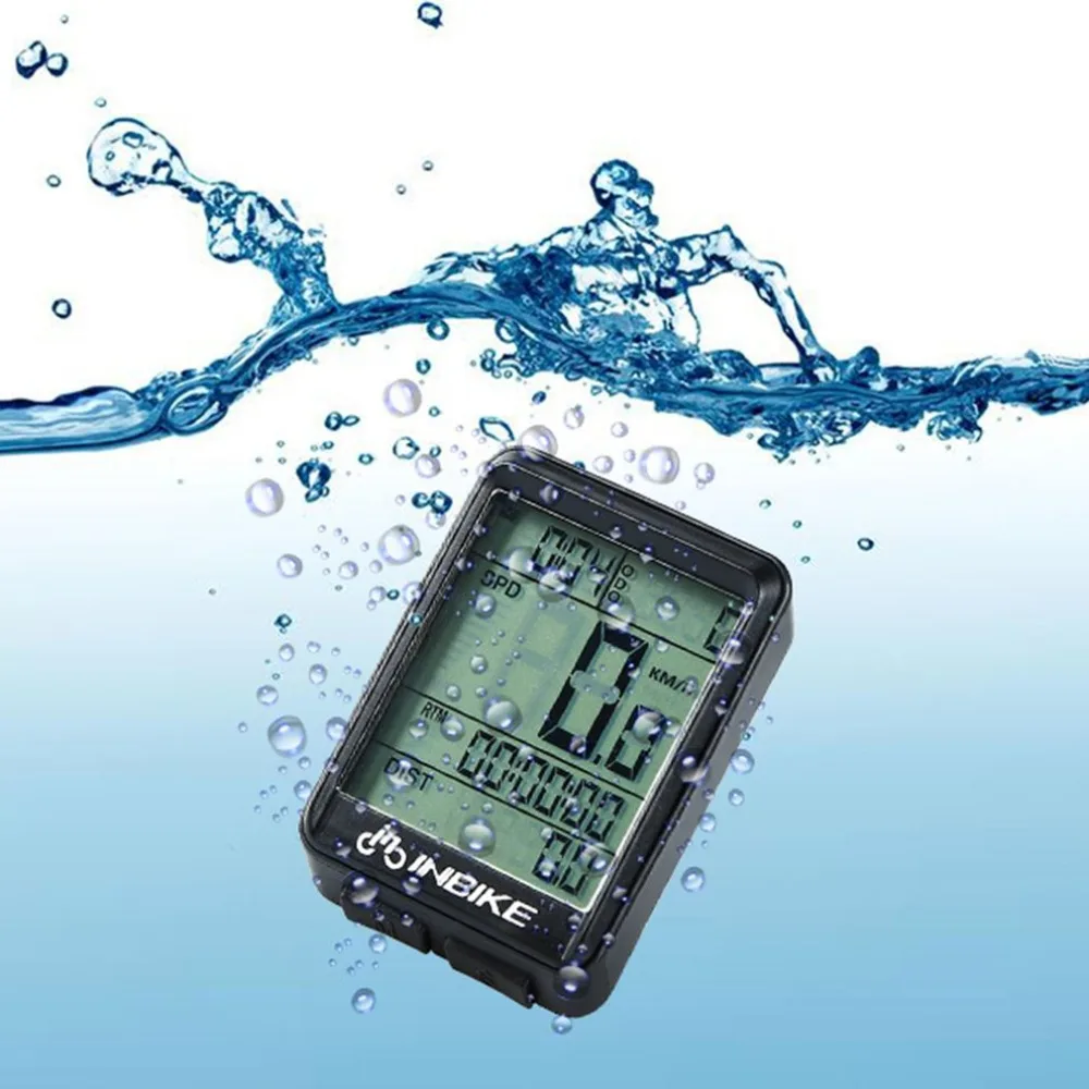 

INBIKE Bicycle Computer Waterproof Cycle Computer Wireless / Wired Mtb Bicycle Speedometer LED Digital Mountain Bike Computer