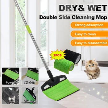 

Mop Broom Set Mop Wooden Floor Flat Mops Home Cleaning Tool Household With Reusable Microfiber Pad Lazy Mop Easy Clean