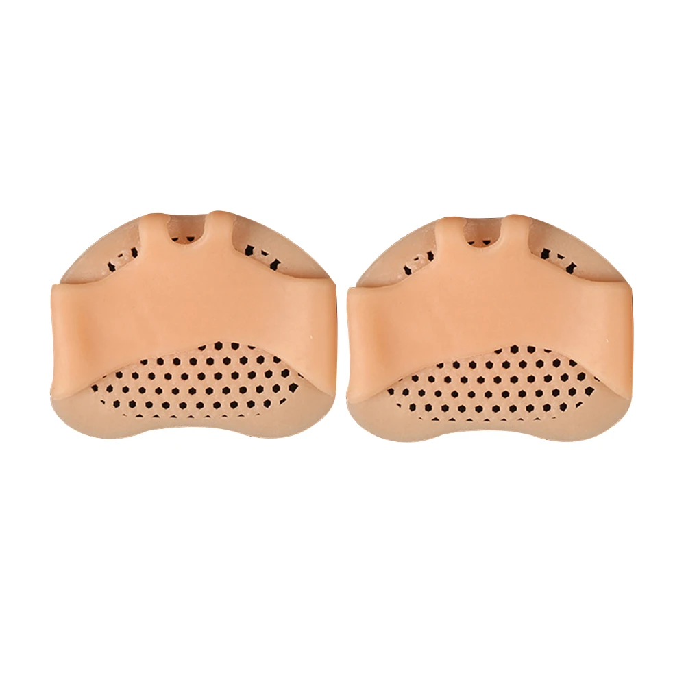 

1pair Pain Relief Protection Shock Absorption Forefoot Pad Soft Silicone Reusable High Heels Breathable Honeycomb Type Washable