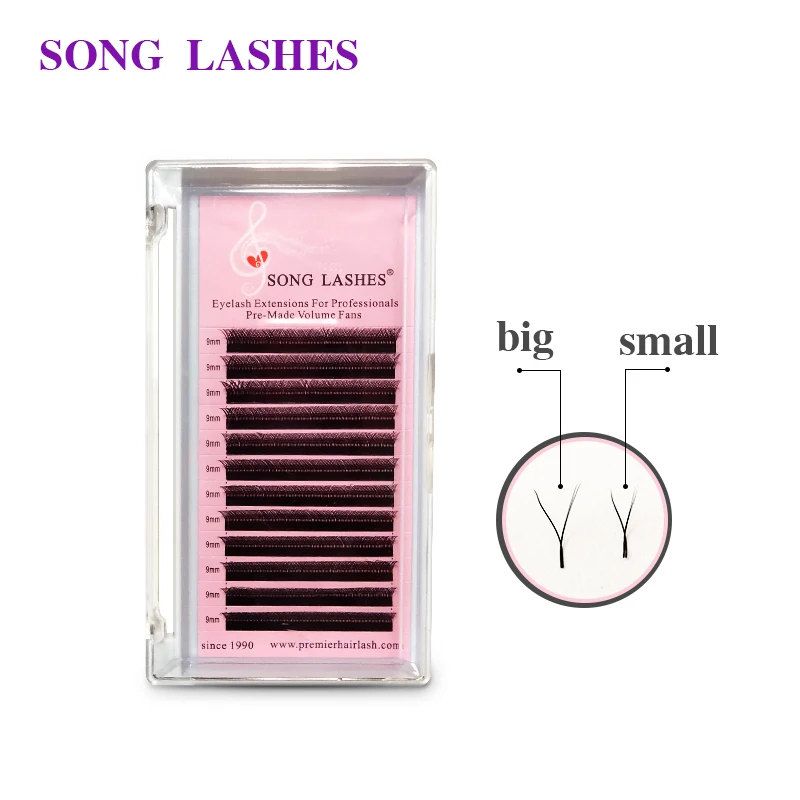 SONG LASHES C D curl 8 15 мм экономия времени готовые вееры наращивание ресниц для