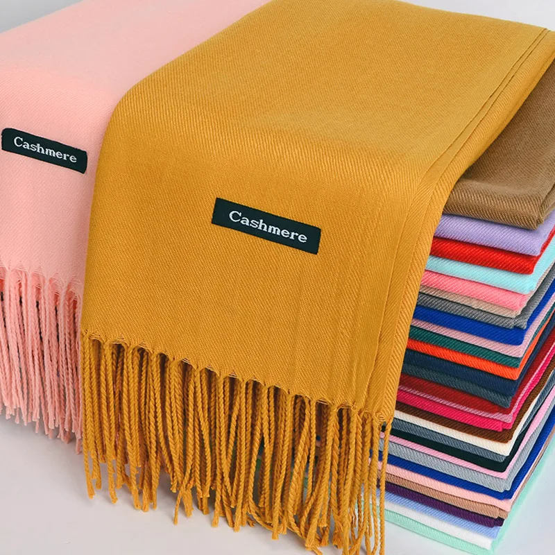 47209-663dbd.jpg QLUKEOYY 150g Imitation Cashmere Scarf Brushed Pure Color Thick Scarf Long Scarf Winter Tassel Shawl Women 150g Imitation Cashmere Scarf Brushed Pure Color Thick Scarf Long Scarf Winter Tassel Shawl Women Mallzona