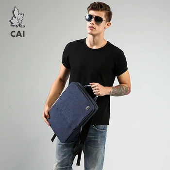 

CAI Office Backpack Back School Bag 15.6" Laptop for Men Women Side Open Business Fashion Book Overnight Bags Waterproof Weekend