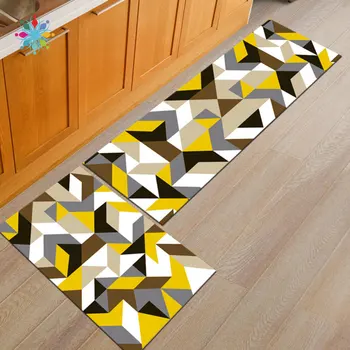 

2pcs/set Monsanto Home Bedroom Rugs Anti-Skid Shaggy Area Carpet Colorful Fluffy W118