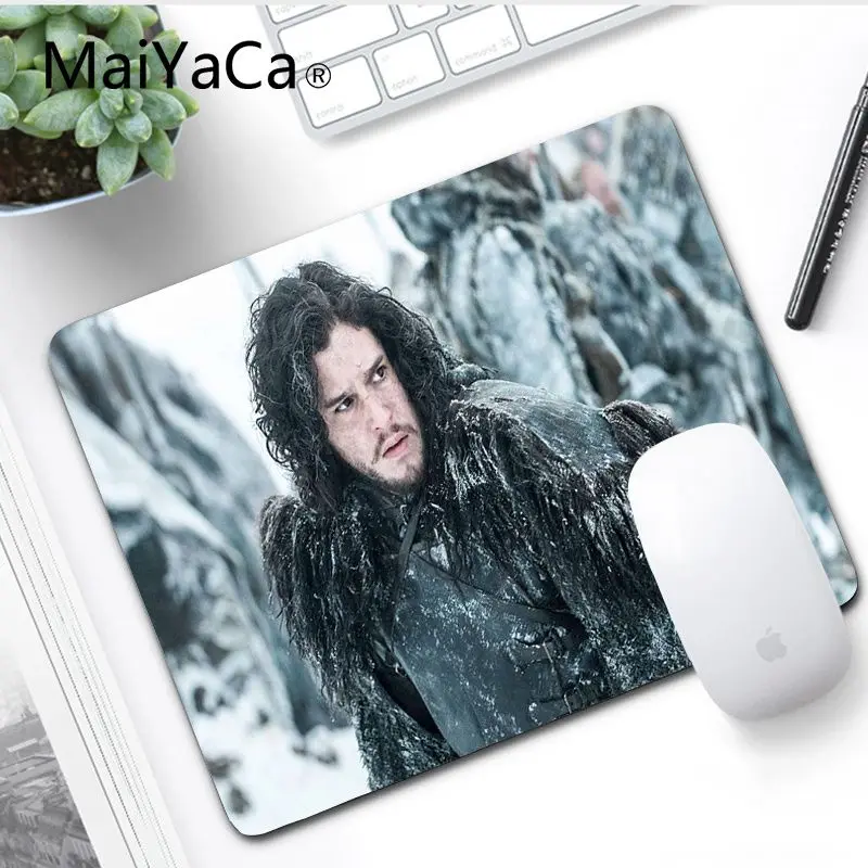 No LockEdge 18x22cm MaiYaCa Горячая Игра престолов клавиатура игровые коврики для мыши Комфортный коврик для мыши игровой коврик для мыши - Цвет: No LockEdge 18x22cm