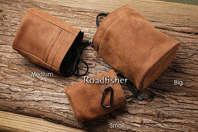 Leather camera bag pocket -2