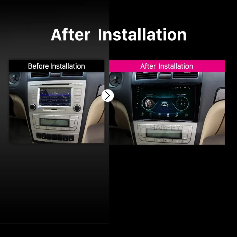 Cheap Harfey 2 din HD Touchscreen 9" Android 8.1 car GPS Radio for 2009-2015 Geely Emgrand EC8 with Bluetooth AUX support Carplay TPMS 5