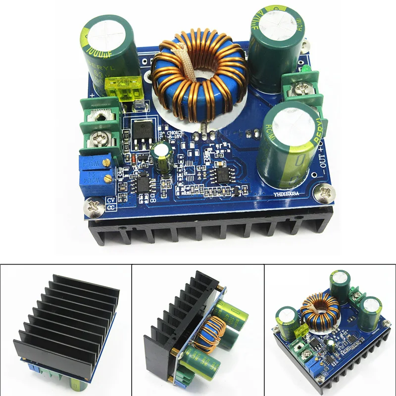 Повышающий DC-DC преобразователь питания Повышающий Модуль 12 V-60 V до 12 V-80 V 600W 1XPC