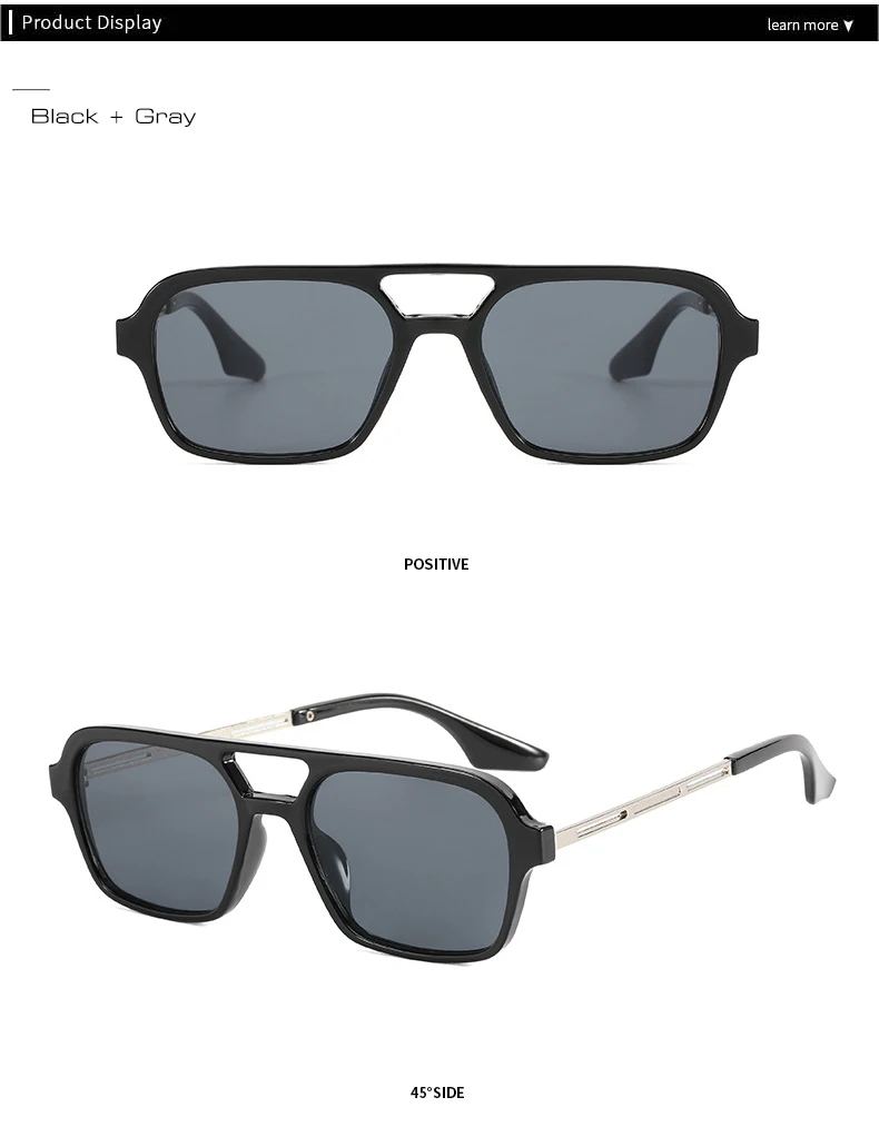 SO&EI Retro Rectangle Sunglasses Women Fashion Candy Color Lens Eyewear Men Outdoor Driving Shades UV400 Square Sun Glasses best sunglasses for big nose