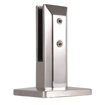 

304 Stainless Steel Round/Square Clamp Glass Panel Pool Fence Staircase Bracket Spigot Balustrade Floor Deck Mount Support Clamp