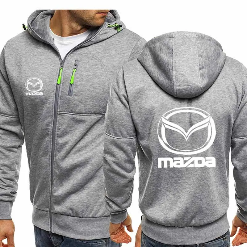 Новинка весна-осень 2021 Мужская модная Толстовка Mazda с капюшоном и длинным рукавом
