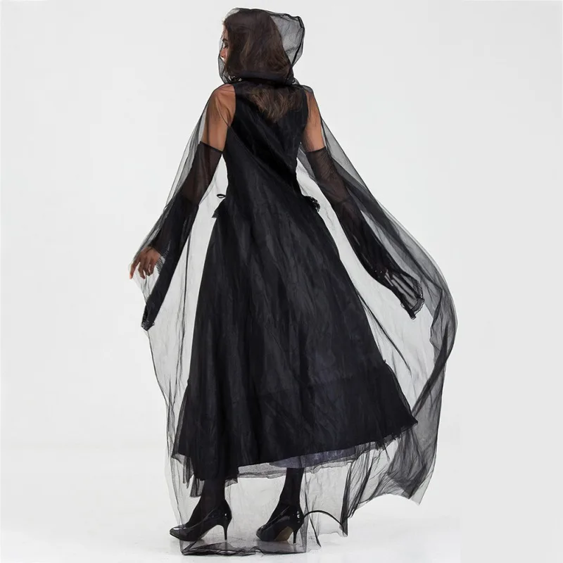 Костюмы на Хэллоуин для женщин платье ведьмы вампира плащ длинное платье косплей размера плюс призрак невесты платье ведьмы костюм наборы