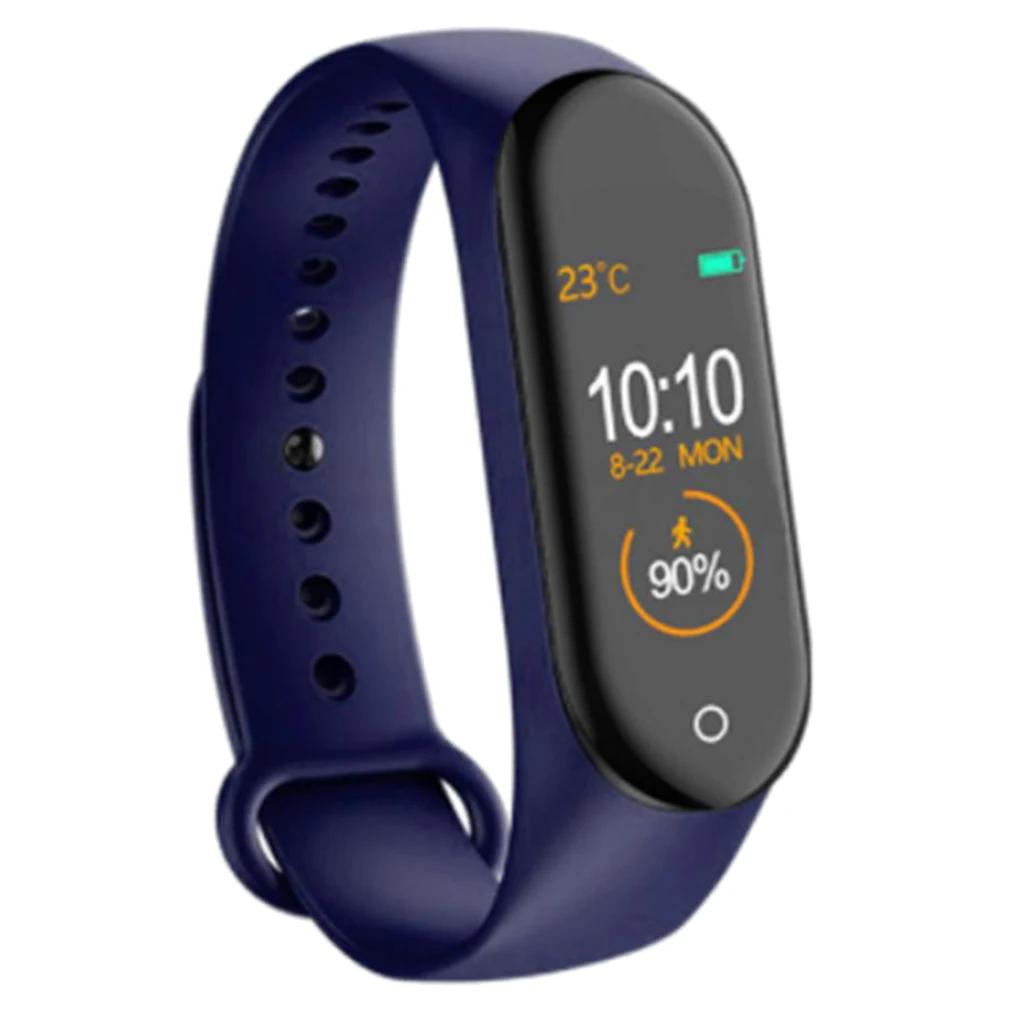 M4 Smart Sports Pedometers Watch Heart Rate Blood Pressure Fitness Tracker For Android IOS