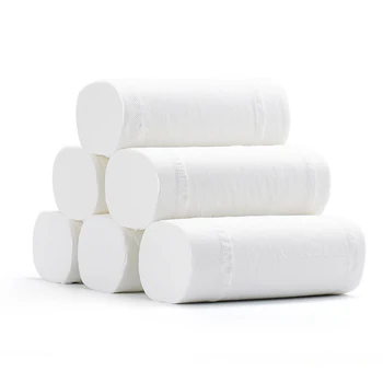 

Soft 10 Rolls of Toilet Paper 4-ply Native Wood Household Rollss Paper Pulp Roll Paper Kitchen Home Bathroom Accessorie