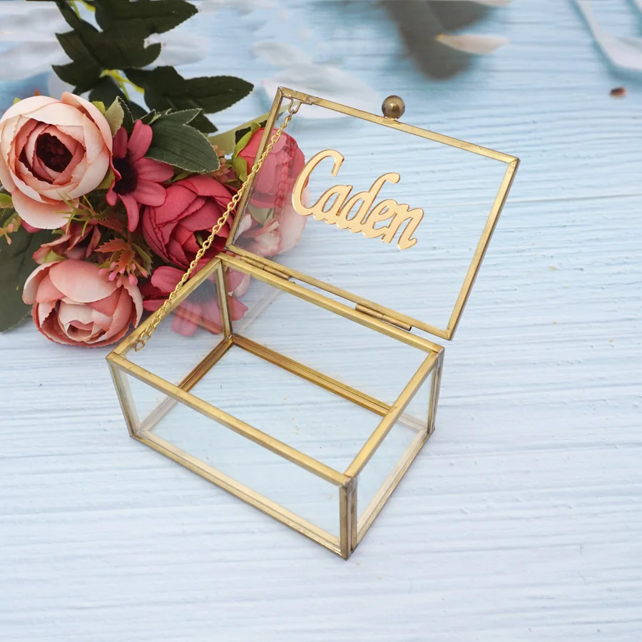 Personalized Name Plate Acrylic Mirror Sticker Cake Tag 1 Piece 5cm/8cm Width