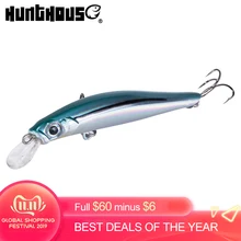 Hunthouse рыболовная приманка для форели jerkbait художественная приманка морской черный бас тонущий гольян воблеры жесткая приманка 70 мм 7 г 80 мм 8,5 г