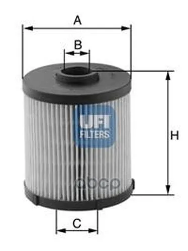 Фильтр Топливный, Дизель UFI арт. 26.021.00