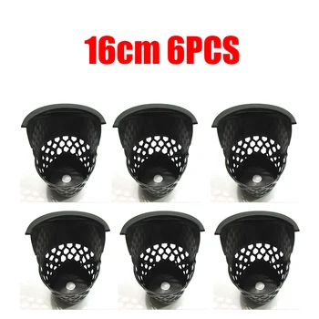 

6pcs Black Plastic Web Drop Pockets Billiard Pool Table Liners Optional Size 16/20/24cm Table Drop Pockets