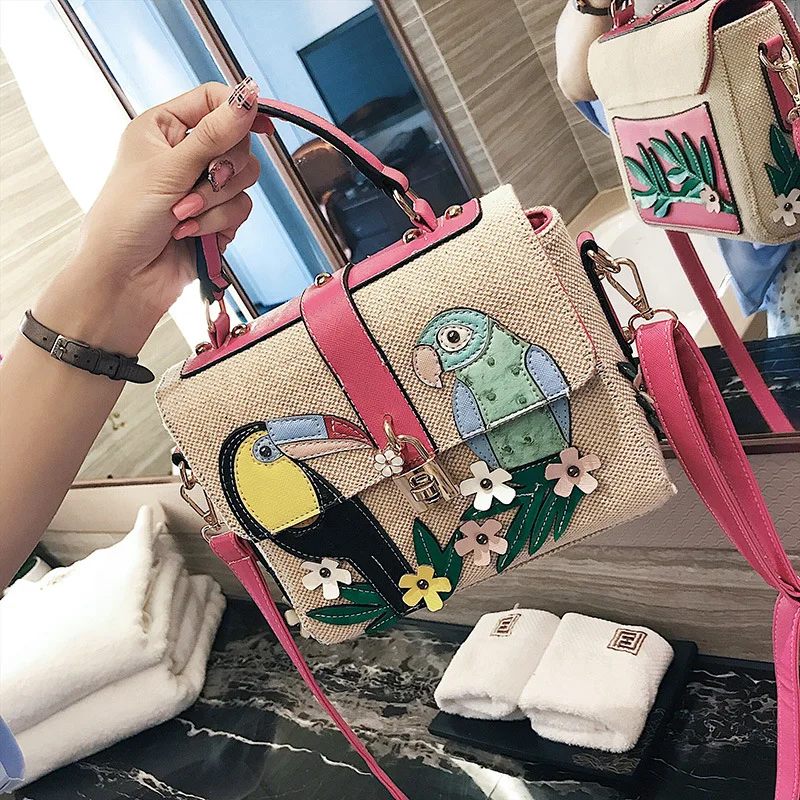 

Style Embroidered Renovate Package Handbag Single Shoulder Span Woman Bag