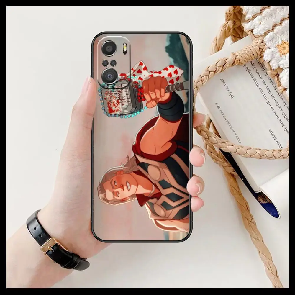 Фото Новый Стильный чехол для телефона Marvel для xiaomi redmi 11 Lite pro Ultra 10 9 8 MIX 4 FOLD 10T черный силиконовый чехол №4