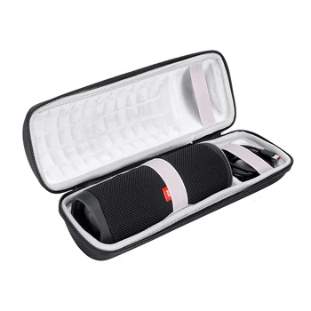 

New Hard Travel Carry Column Cases Pouch Cover Bag for JBL Flip 5 Flip5 Wireless Bluetooth Speaker Extra Space For Plug&Cables