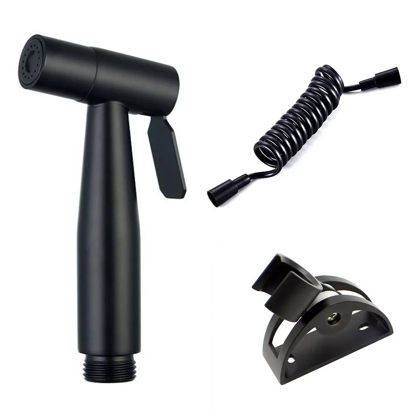 

Handheld Bidet Sprayer Set for Women toilet jet spray Self-Cleaning Hand Held Bidet Faucet Shattaf for toilet bathroom black