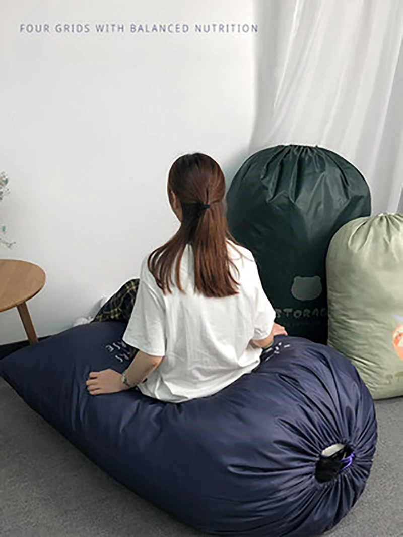 

Quilt Storage Organizer Bag Large Capacity Bundle Mouth Cotton Super Big Family With Quilts Clothes Finishing Moving Travel